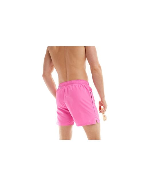 Nike Pink Essential 5 Inch Volley Swim Shorts for men