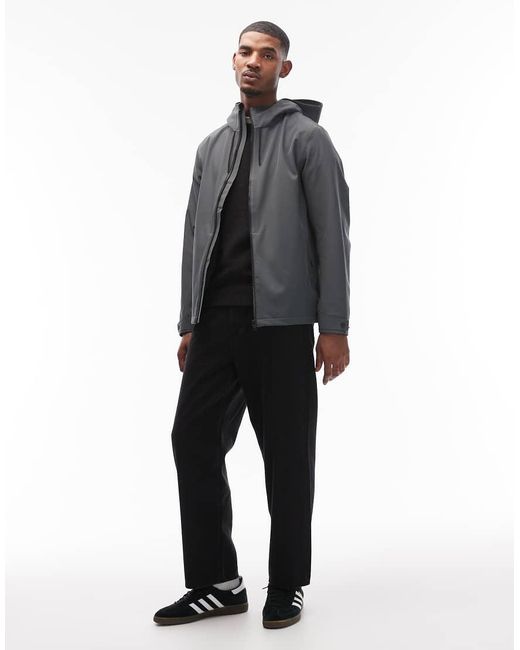 Rains Gray 12520 Suva Waterproof Hooded Shell Jacket for men