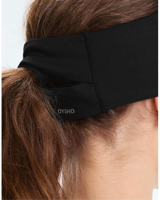 Oysho Brown 7Cm Reflective Adjustable Sports Headband