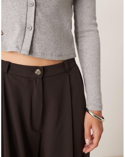 ASOS White Tailored Wide Leg Cargo Trouser