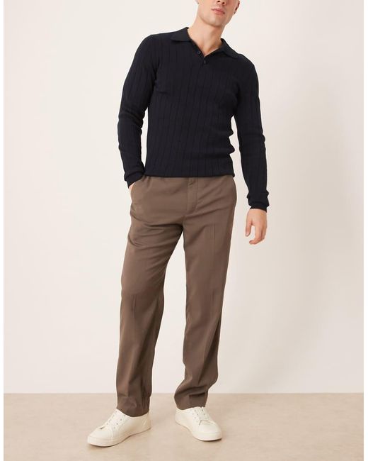 Mango Elegante Broek in het Brown voor heren