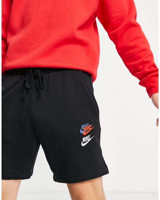 nike basketball fly essential logo shorts in black