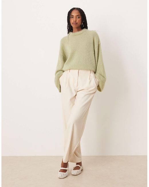 ASOS Green – flauschiger strickpullover