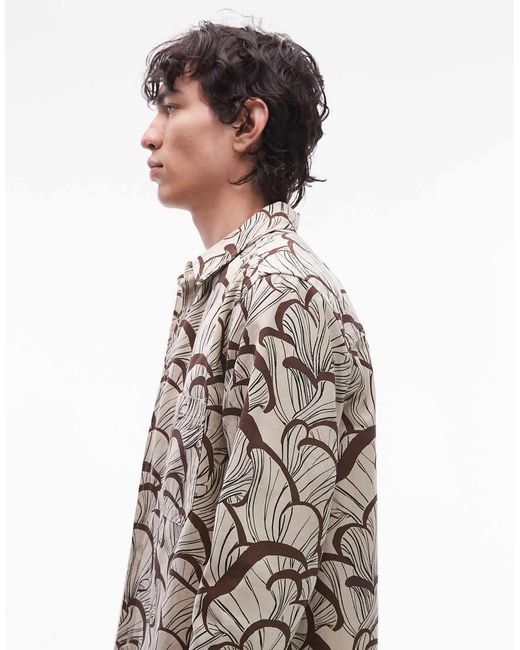 DOUBLE A by WOOD WOOD White Clay Overshirt Co-Ord for men