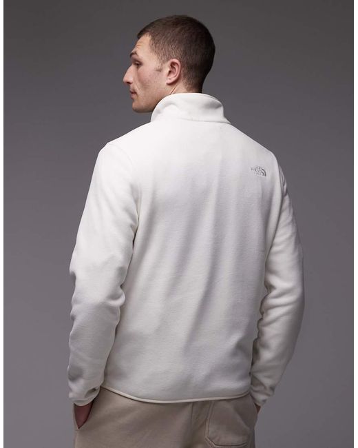 The North Face Gray Glacier 100 1/4 Zip Fleece for men