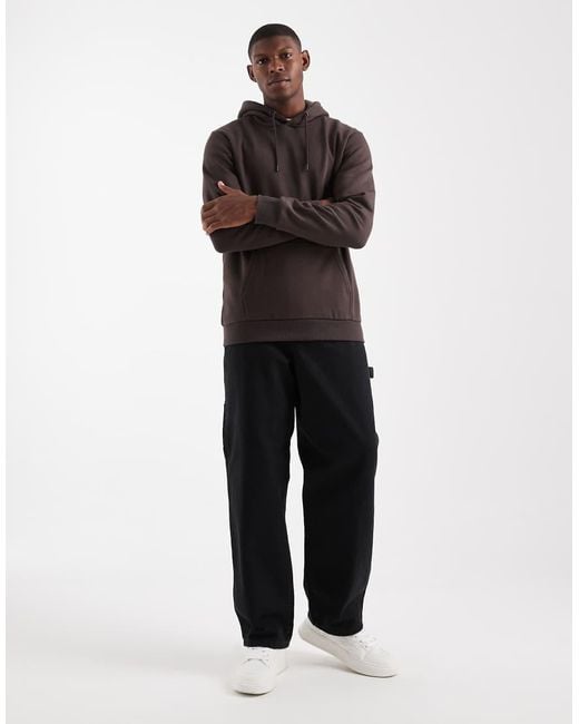 Only & Sons Brown Slim Fit Hoodie for men