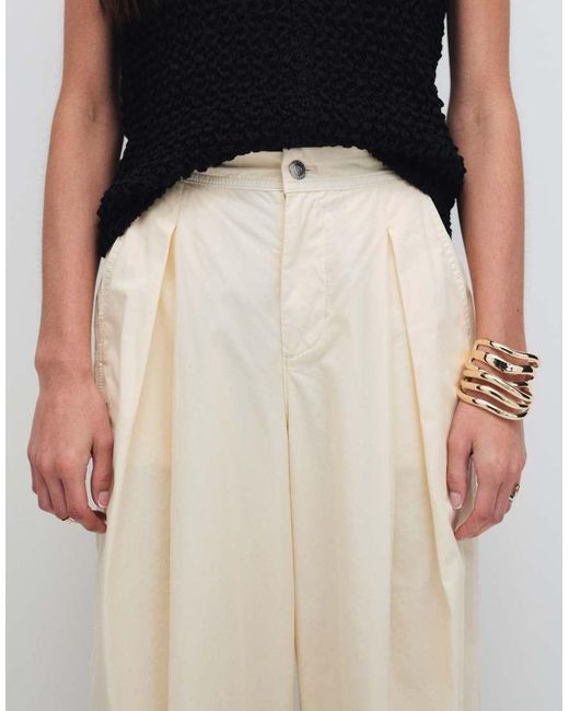Miss Selfridge White Casual Balloon Trouser
