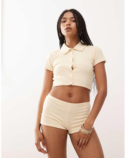 Collusion Natural Towelling Micro Shorts