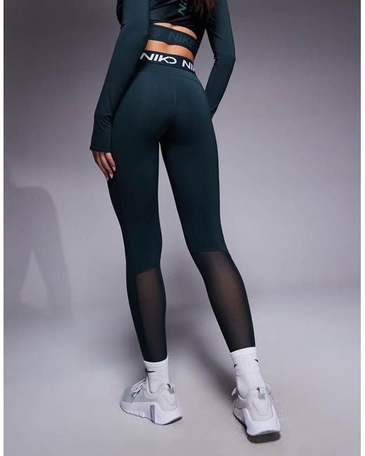 Nike Blue Nike Pro Training 365 leggings
