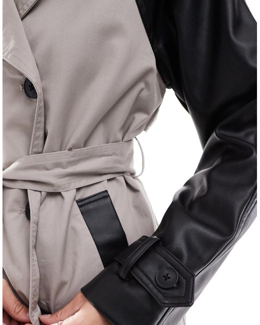 New Look Natural Pu Sleeve Mac