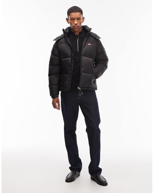 Tommy Hilfiger Black Alaska Down Puffer Jacket for men