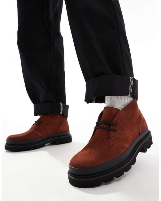 Clarks Black Clarks Badell Desert Boot for men