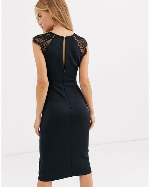 eyelash lace midi dress