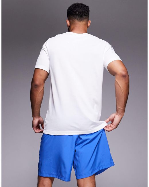 Dri-fit - t-shirt à logo virgule Nike pour homme en coloris White