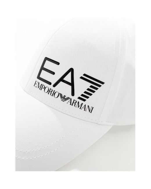 EA7 Blue Armani Logo Baseball Cap for men