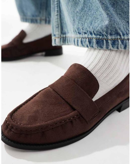 London Rebel Blue Sadie Ruched Detail Loafers