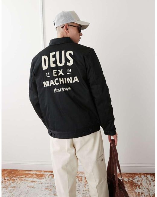 Deus Ex Machina Black Workwear Jacket 2.0 for men