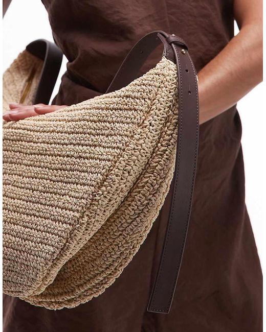 Borsa A Tracolla Morbida Arrotondata di ARKET in Natural