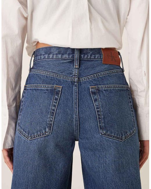 Calvin Klein Blue Wide Leg Jeans