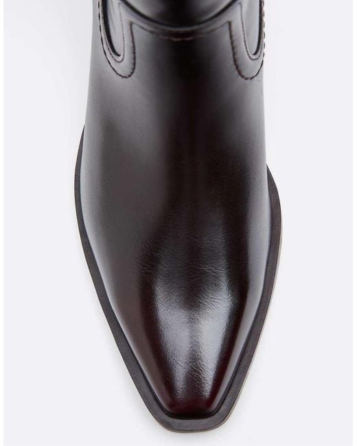 Stradivarius Black Plain Cowboy Boots
