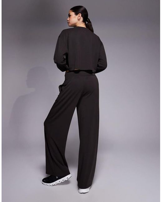 4505 Blue Modal Blend Ultra Soft Wide Leg Dance Pant With Wrap Waist