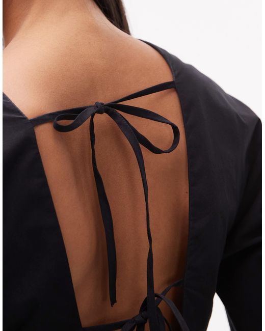 Combishort à col v plongeant TOPSHOP en coloris Black