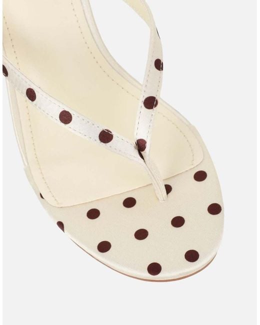 SIMMI Natural Emeriee Toe Post Wedge Sandals