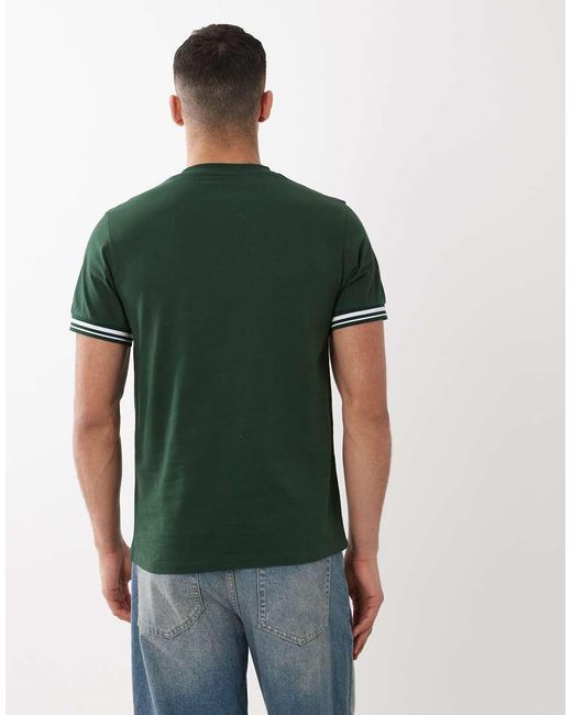 ASOS Green Regular Fit T-Shirt With Contrast for men