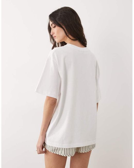 ASOS White Oversized T-shirt With New York Lover Graphic