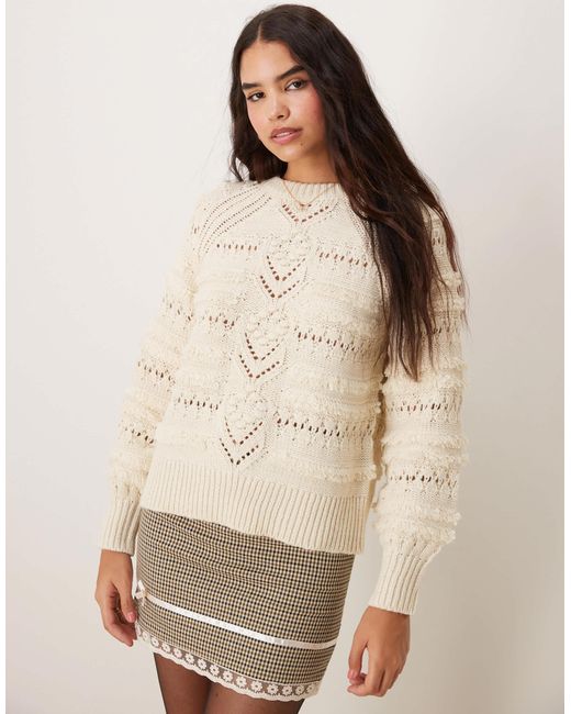 Vila Natural Detail Knitted Jumper