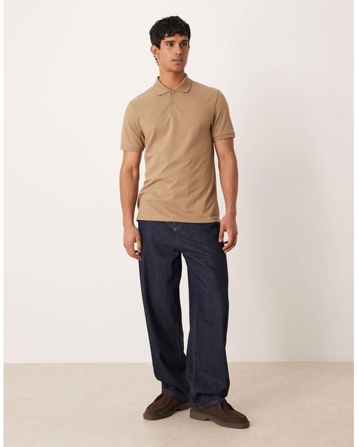ASOS Blue Essentials Regular Fit Polo for men