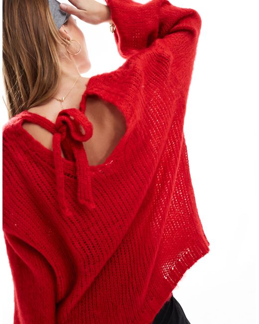 Daisy Street Red – grobstrickpullover