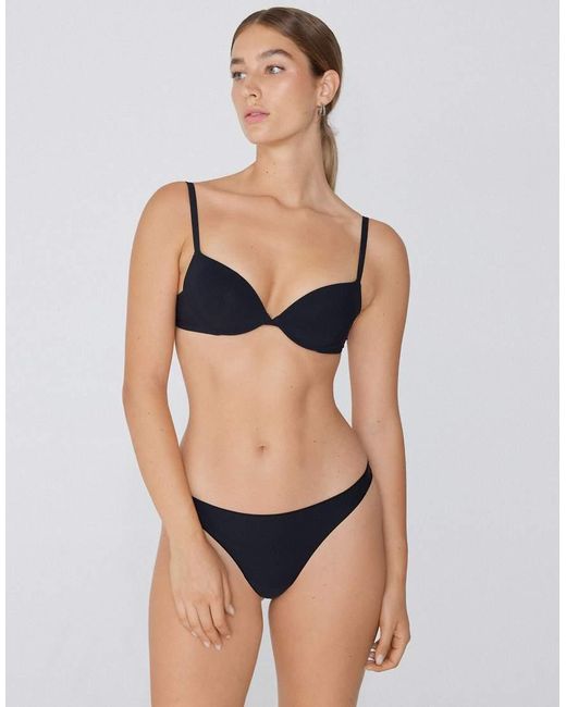Tezenis Black Microfibre G-String