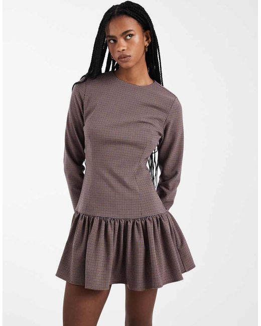 ASOS Multicolor Drop Waist Mini Dress