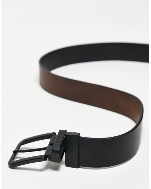 Levi's Black Reversible Core Leather Belt for men
