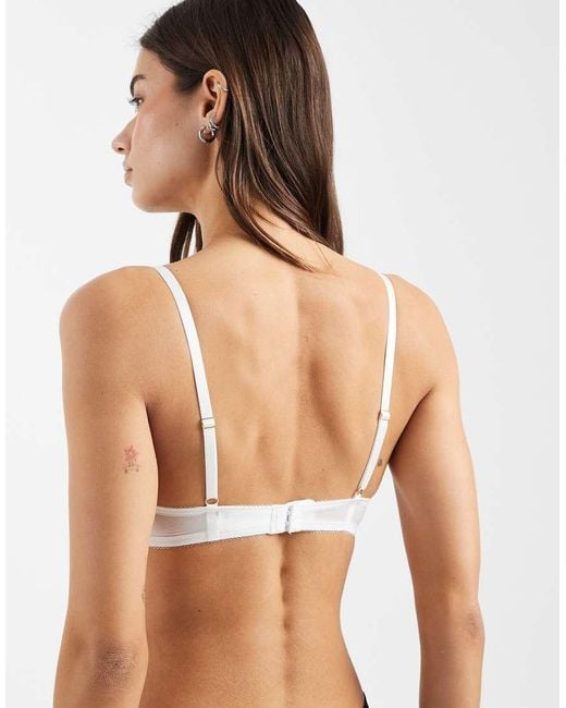 New Look White Lace T-Shirt Bra