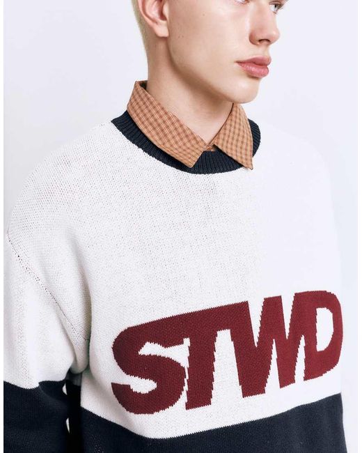 Stwd di Pull&Bear in White da Uomo