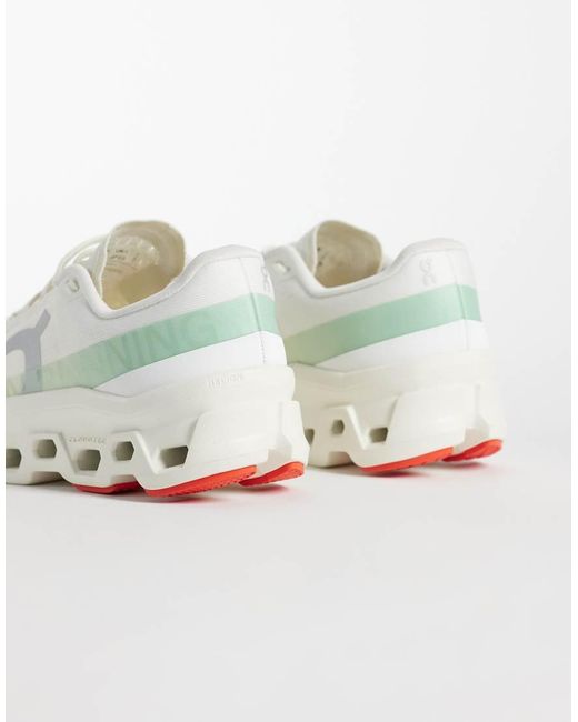 On Shoes White Cloudmster 1 Running Trainers