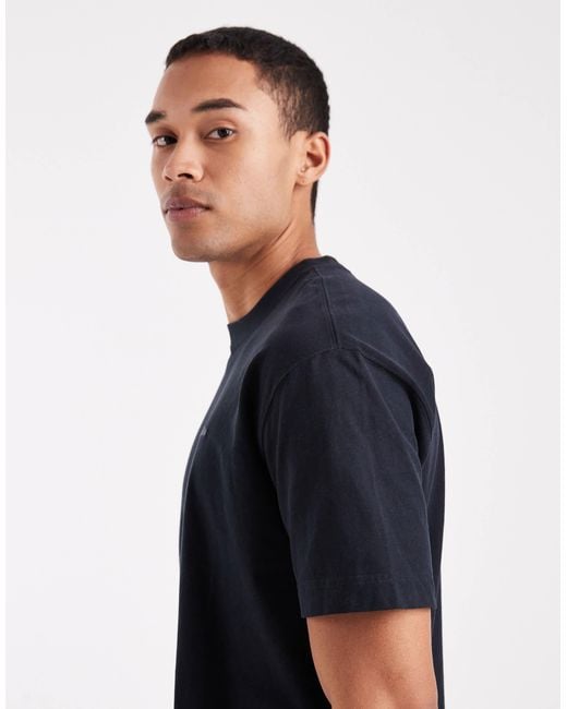 Hollister – kastiges, kurzärmliges t-shirt in Blue für Herren