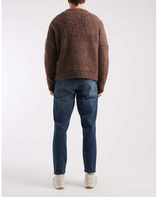 ASOS Blue Tapered Jeans for men