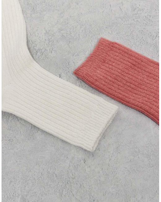 Cotton On Pink 2 Pack Crew Socks