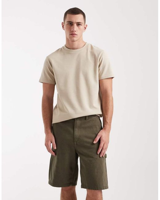 Cotton On Natural Baggy Worker Short for men