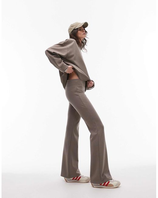 Mango Brown Flared jogger Co-ord