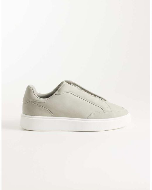 ASOS Green Lace Up Sneakers With Concealed Lace for men