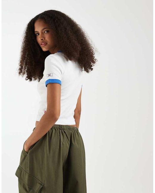 Levi's Blue Mini Ringer Graphic Tee