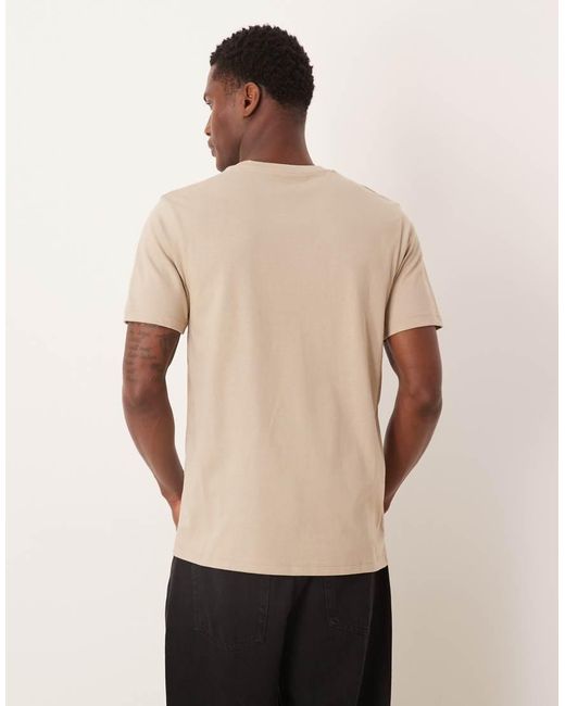 ASOS Natural Essentials Regular Fit T-shirt for men