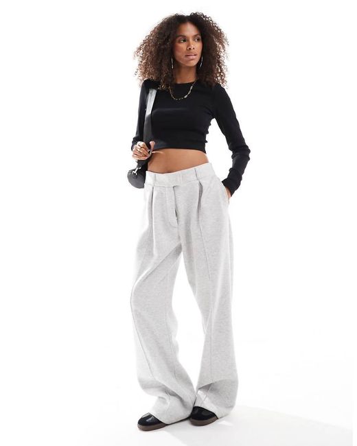 JJXX Black Feline Ribbed Crop Top
