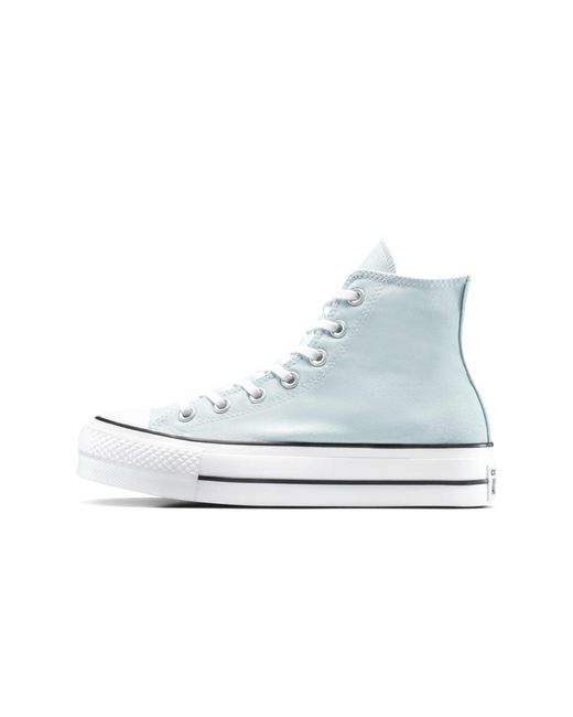 Chuck taylor all star lift - baskets à plateforme - dew you/blanc/noir Converse en coloris White