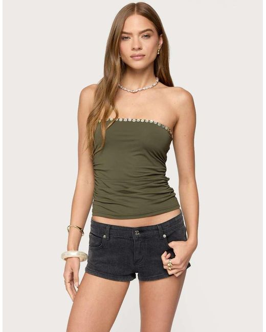 Edikted Green Liat Ruched Built