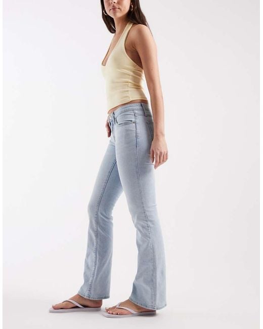 Gap Blue Low Rise Flared Jeans